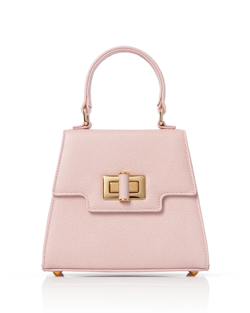 Mabel Misty Rose Textured Leather